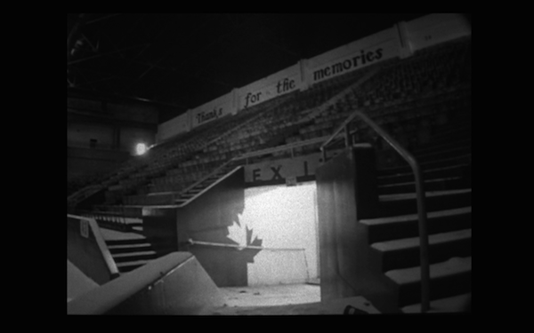 The partially demolished MTS Centre
