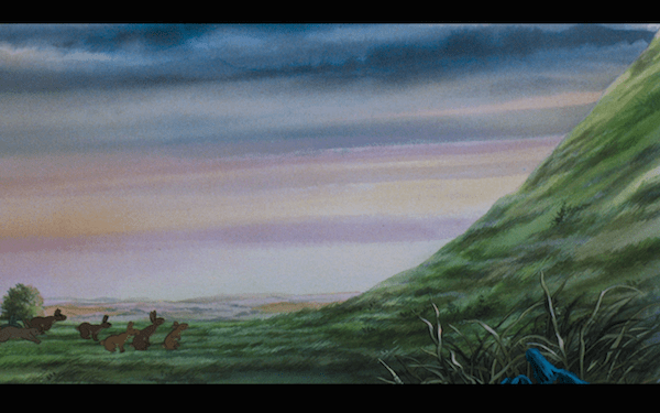 Their arrival at Watership Down.