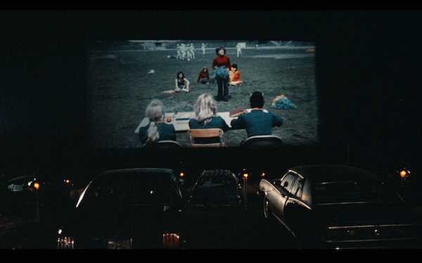 Reenactment of the drive-in.