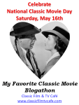My Favorite Classic Movie Blogathon 2-2